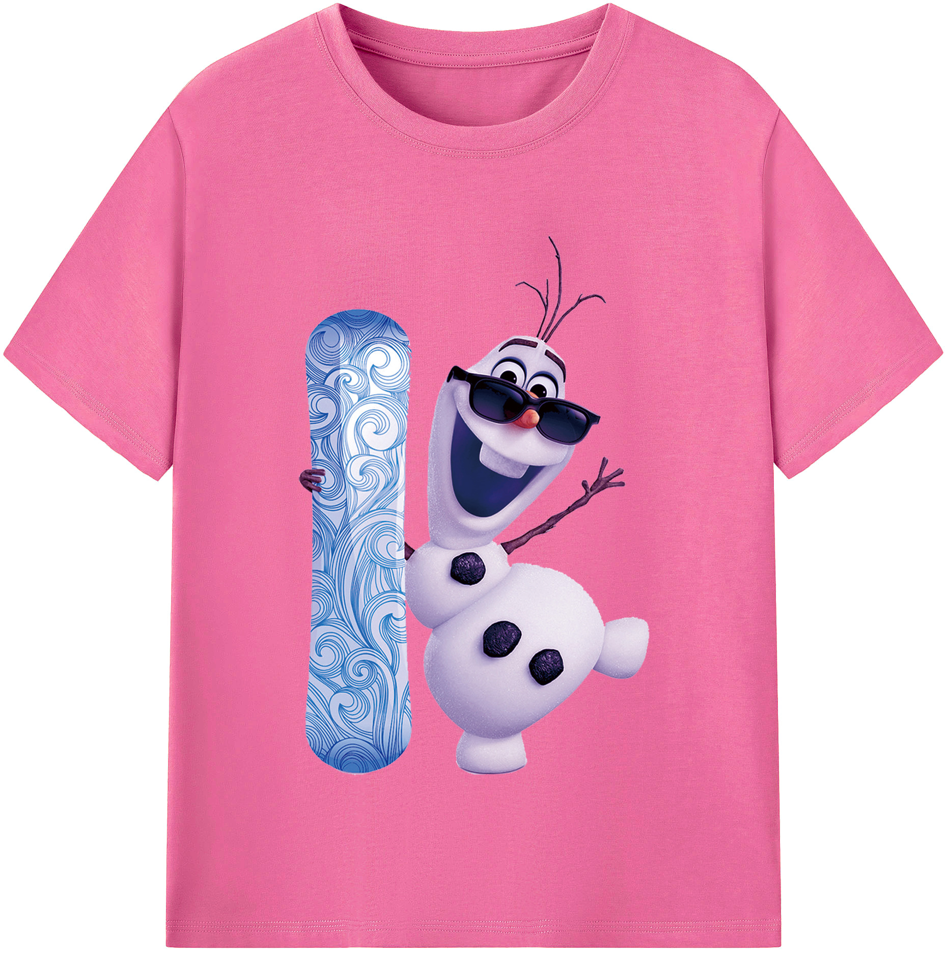 （画像用） アナと雪の女王 アンナ エルサ Frozen Anna Elsa レディースカジュアルプリントTシャツ（綿100％）